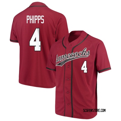 Women's Jackson Phipps South Carolina Gamecocks Game Replica Performance Baseball  Jersey - White/Black