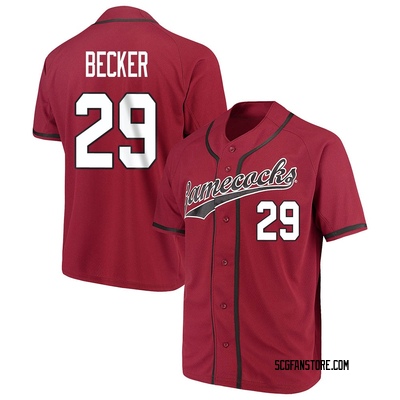 Men's Matthew Becker South Carolina Gamecocks Game Replica Garnet Performance Baseball Jersey