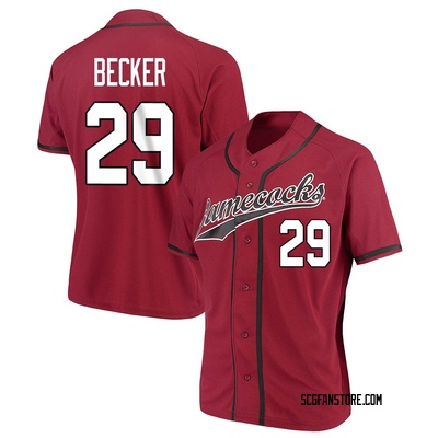 Women's Matthew Becker South Carolina Gamecocks Game Replica Garnet Performance Baseball Jersey